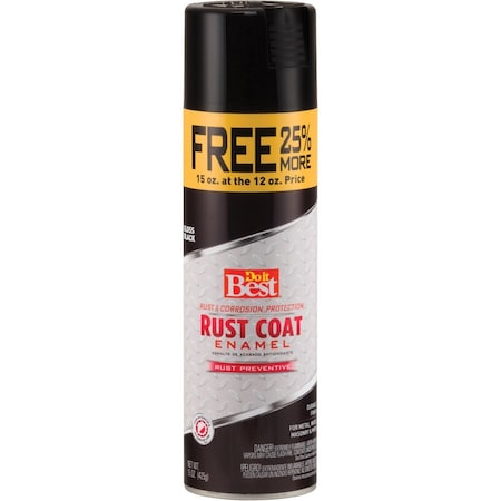 All-Source Rust Coat Gloss Black 15 Oz. Anti-Rust Spray Paint 203613D